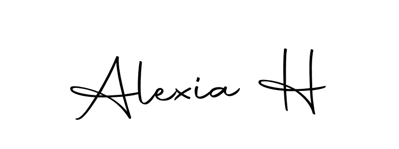 Here are the top 10 professional signature styles for the name Alexia H. These are the best autograph styles you can use for your name. Alexia H signature style 10 images and pictures png