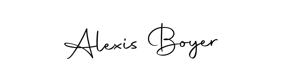 Design your own signature with our free online signature maker. With this signature software, you can create a handwritten (Autography-DOLnW) signature for name Alexis Boyer. Alexis Boyer signature style 10 images and pictures png