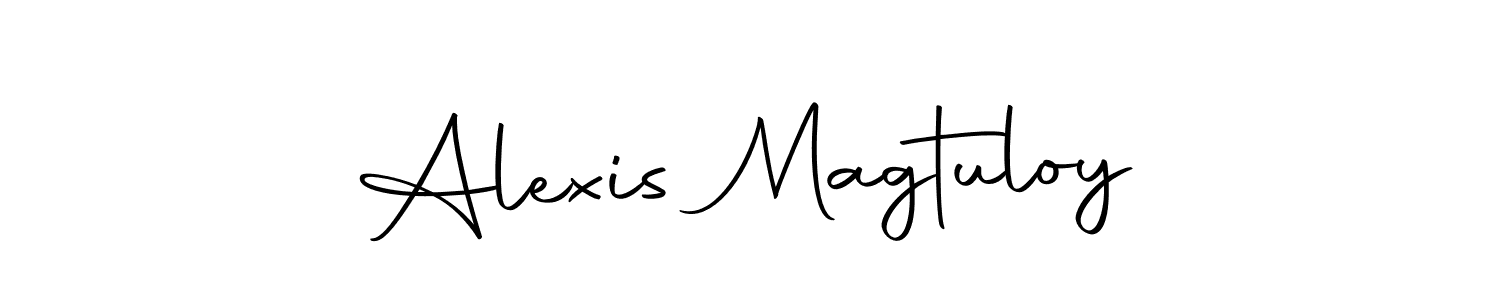 It looks lik you need a new signature style for name Alexis Magtuloy. Design unique handwritten (Autography-DOLnW) signature with our free signature maker in just a few clicks. Alexis Magtuloy signature style 10 images and pictures png