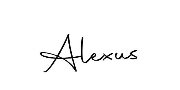 Use a signature maker to create a handwritten signature online. With this signature software, you can design (Autography-DOLnW) your own signature for name Alexus. Alexus signature style 10 images and pictures png