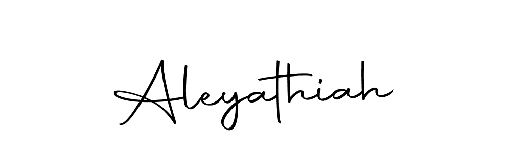 Create a beautiful signature design for name Aleyathiah. With this signature (Autography-DOLnW) fonts, you can make a handwritten signature for free. Aleyathiah signature style 10 images and pictures png