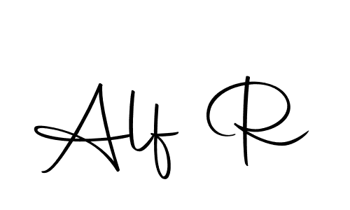 Similarly Autography-DOLnW is the best handwritten signature design. Signature creator online .You can use it as an online autograph creator for name Alf R. Alf R signature style 10 images and pictures png