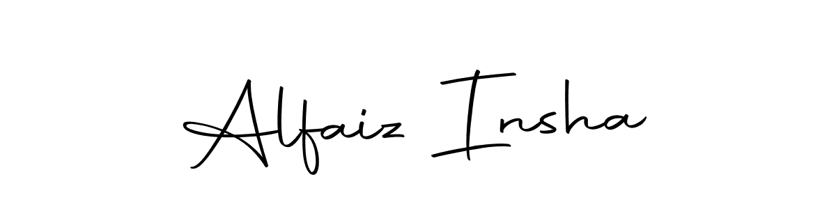 You can use this online signature creator to create a handwritten signature for the name Alfaiz Insha. This is the best online autograph maker. Alfaiz Insha signature style 10 images and pictures png