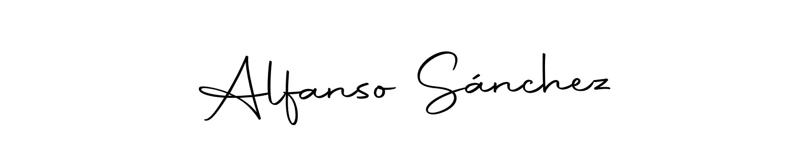 Make a beautiful signature design for name Alfanso Sánchez. With this signature (Autography-DOLnW) style, you can create a handwritten signature for free. Alfanso Sánchez signature style 10 images and pictures png