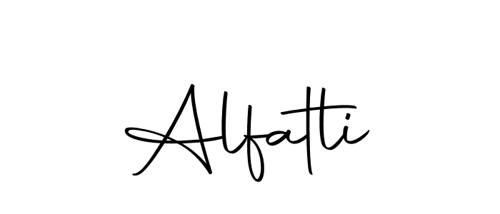 Design your own signature with our free online signature maker. With this signature software, you can create a handwritten (Autography-DOLnW) signature for name Alfatli. Alfatli signature style 10 images and pictures png