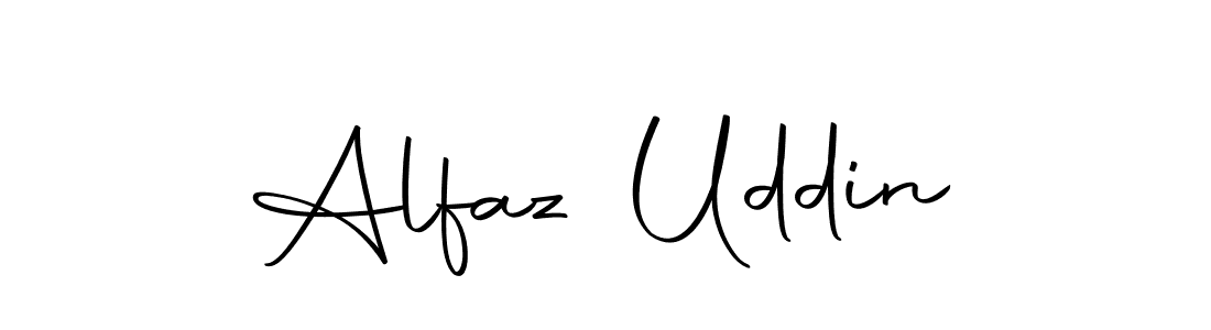 Design your own signature with our free online signature maker. With this signature software, you can create a handwritten (Autography-DOLnW) signature for name Alfaz Uddin. Alfaz Uddin signature style 10 images and pictures png
