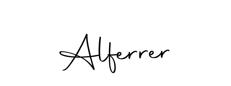 You can use this online signature creator to create a handwritten signature for the name Alferrer. This is the best online autograph maker. Alferrer signature style 10 images and pictures png