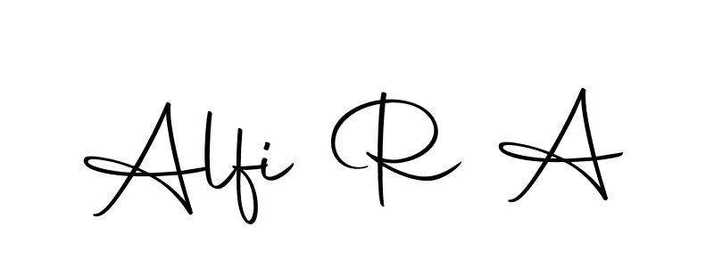 Alfi R A stylish signature style. Best Handwritten Sign (Autography-DOLnW) for my name. Handwritten Signature Collection Ideas for my name Alfi R A. Alfi R A signature style 10 images and pictures png