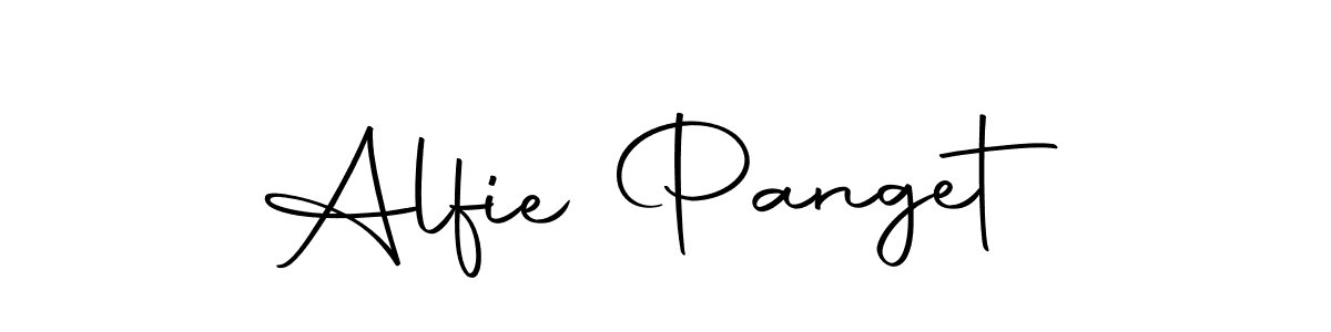 This is the best signature style for the Alfie Panget name. Also you like these signature font (Autography-DOLnW). Mix name signature. Alfie Panget signature style 10 images and pictures png