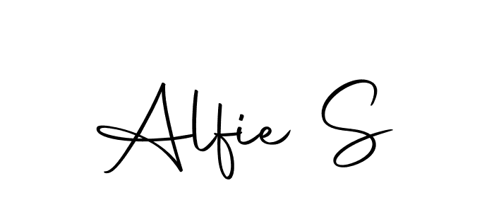 The best way (Autography-DOLnW) to make a short signature is to pick only two or three words in your name. The name Alfie S include a total of six letters. For converting this name. Alfie S signature style 10 images and pictures png