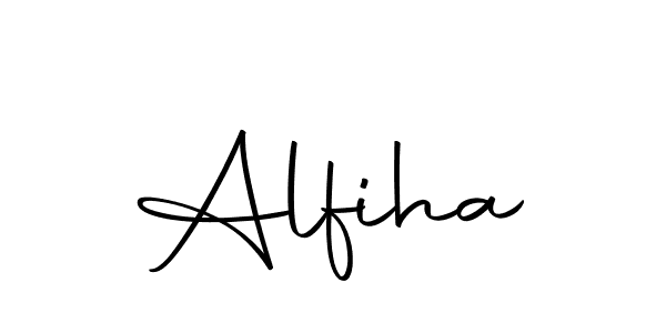 Make a beautiful signature design for name Alfiha. With this signature (Autography-DOLnW) style, you can create a handwritten signature for free. Alfiha signature style 10 images and pictures png