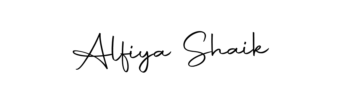 Create a beautiful signature design for name Alfiya Shaik. With this signature (Autography-DOLnW) fonts, you can make a handwritten signature for free. Alfiya Shaik signature style 10 images and pictures png