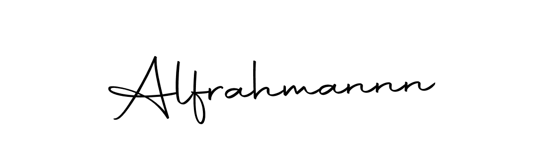 Use a signature maker to create a handwritten signature online. With this signature software, you can design (Autography-DOLnW) your own signature for name Alfrahmannn. Alfrahmannn signature style 10 images and pictures png