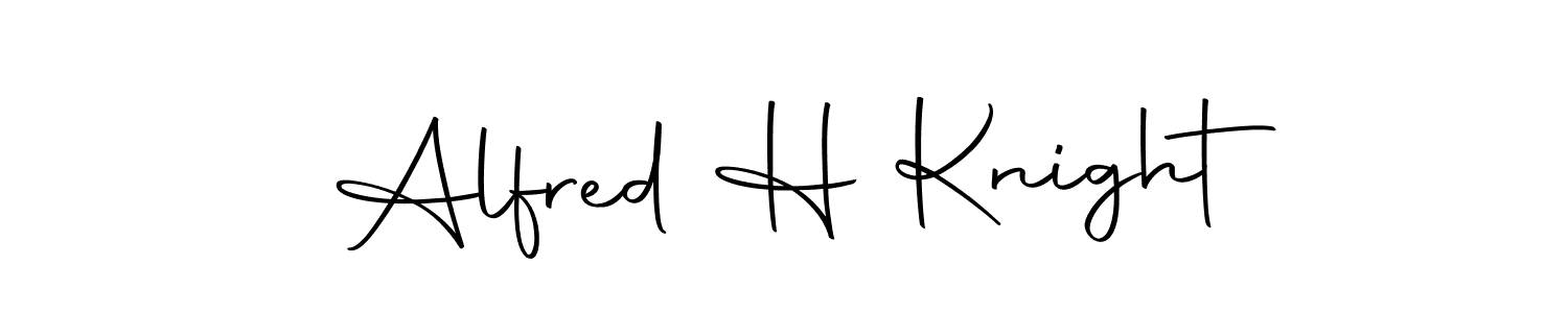 Make a beautiful signature design for name Alfred H Knight. With this signature (Autography-DOLnW) style, you can create a handwritten signature for free. Alfred H Knight signature style 10 images and pictures png