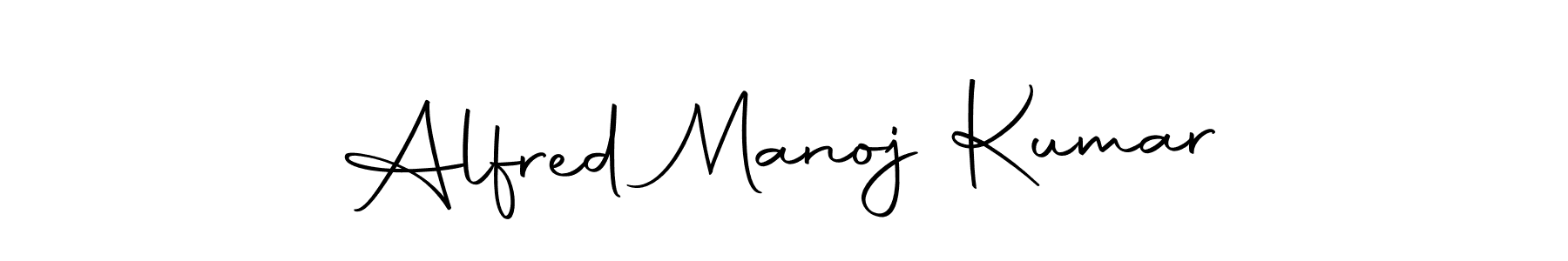 Make a beautiful signature design for name Alfred Manoj Kumar. With this signature (Autography-DOLnW) style, you can create a handwritten signature for free. Alfred Manoj Kumar signature style 10 images and pictures png