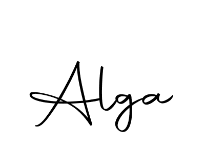 Use a signature maker to create a handwritten signature online. With this signature software, you can design (Autography-DOLnW) your own signature for name Alga. Alga signature style 10 images and pictures png