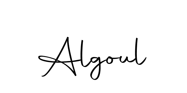 You should practise on your own different ways (Autography-DOLnW) to write your name (Algoul) in signature. don't let someone else do it for you. Algoul signature style 10 images and pictures png