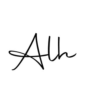 How to make Alh name signature. Use Autography-DOLnW style for creating short signs online. This is the latest handwritten sign. Alh signature style 10 images and pictures png