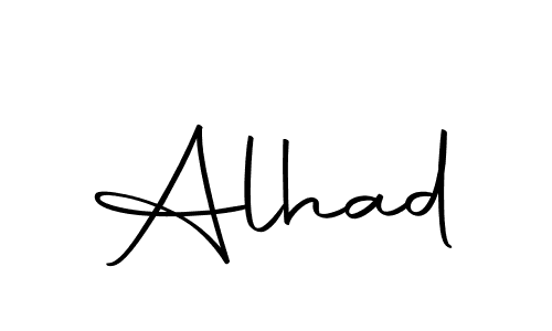 How to make Alhad name signature. Use Autography-DOLnW style for creating short signs online. This is the latest handwritten sign. Alhad signature style 10 images and pictures png