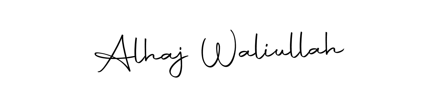 Make a short Alhaj Waliullah signature style. Manage your documents anywhere anytime using Autography-DOLnW. Create and add eSignatures, submit forms, share and send files easily. Alhaj Waliullah signature style 10 images and pictures png