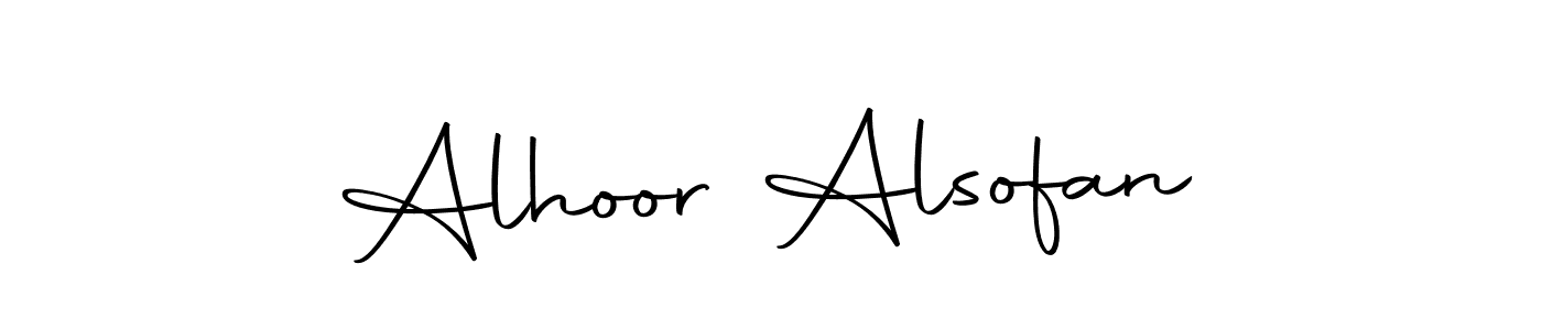 It looks lik you need a new signature style for name Alhoor Alsofan. Design unique handwritten (Autography-DOLnW) signature with our free signature maker in just a few clicks. Alhoor Alsofan signature style 10 images and pictures png