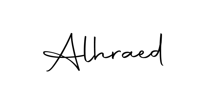 Design your own signature with our free online signature maker. With this signature software, you can create a handwritten (Autography-DOLnW) signature for name Alhraed. Alhraed signature style 10 images and pictures png