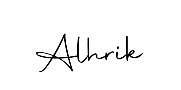 Use a signature maker to create a handwritten signature online. With this signature software, you can design (Autography-DOLnW) your own signature for name Alhrik. Alhrik signature style 10 images and pictures png