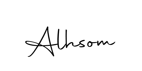 Autography-DOLnW is a professional signature style that is perfect for those who want to add a touch of class to their signature. It is also a great choice for those who want to make their signature more unique. Get Alhsom name to fancy signature for free. Alhsom signature style 10 images and pictures png