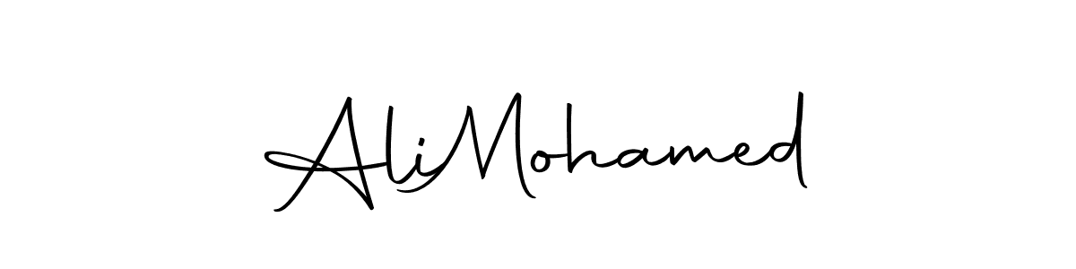 The best way (Autography-DOLnW) to make a short signature is to pick only two or three words in your name. The name Ali  Mohamed include a total of six letters. For converting this name. Ali  Mohamed signature style 10 images and pictures png