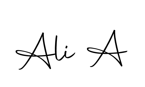 You should practise on your own different ways (Autography-DOLnW) to write your name (Ali A) in signature. don't let someone else do it for you. Ali A signature style 10 images and pictures png