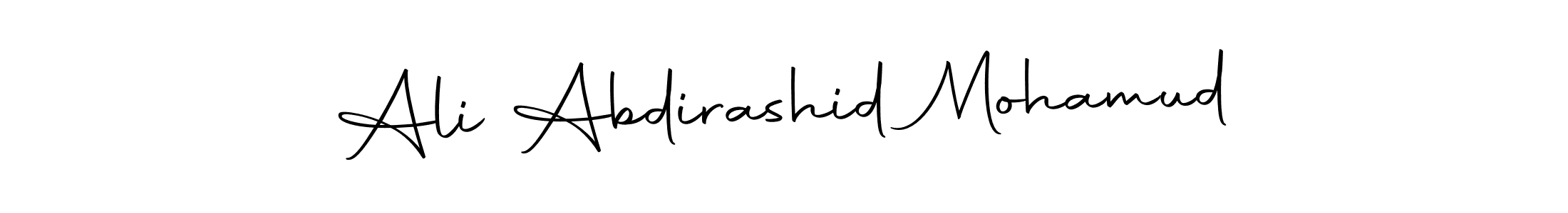 Use a signature maker to create a handwritten signature online. With this signature software, you can design (Autography-DOLnW) your own signature for name Ali Abdirashid Mohamud. Ali Abdirashid Mohamud signature style 10 images and pictures png