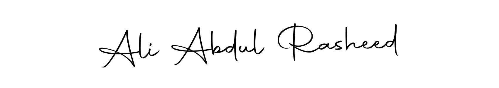 Create a beautiful signature design for name Ali Abdul Rasheed. With this signature (Autography-DOLnW) fonts, you can make a handwritten signature for free. Ali Abdul Rasheed signature style 10 images and pictures png