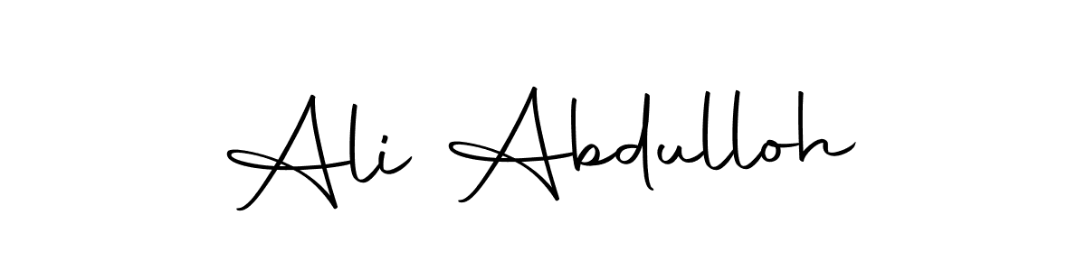 if you are searching for the best signature style for your name Ali Abdulloh. so please give up your signature search. here we have designed multiple signature styles  using Autography-DOLnW. Ali Abdulloh signature style 10 images and pictures png
