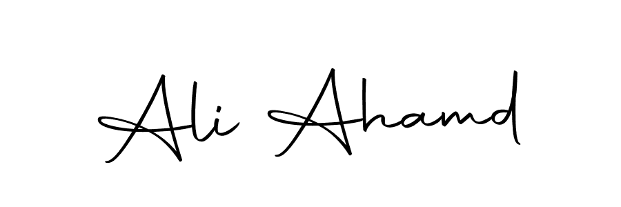 Also we have Ali Ahamd name is the best signature style. Create professional handwritten signature collection using Autography-DOLnW autograph style. Ali Ahamd signature style 10 images and pictures png