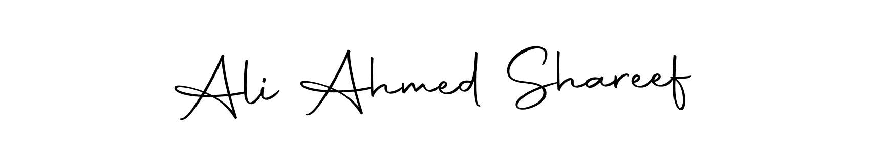 How to make Ali Ahmed Shareef name signature. Use Autography-DOLnW style for creating short signs online. This is the latest handwritten sign. Ali Ahmed Shareef signature style 10 images and pictures png