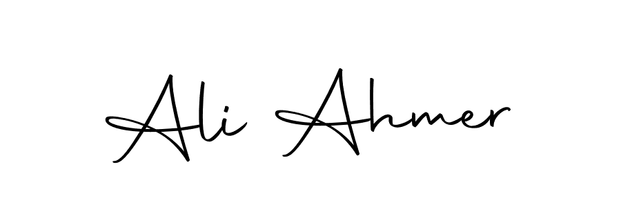 Use a signature maker to create a handwritten signature online. With this signature software, you can design (Autography-DOLnW) your own signature for name Ali Ahmer. Ali Ahmer signature style 10 images and pictures png