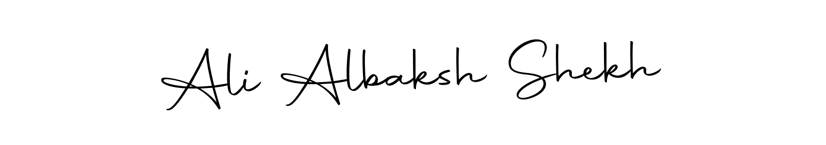 You can use this online signature creator to create a handwritten signature for the name Ali Albaksh Shekh. This is the best online autograph maker. Ali Albaksh Shekh signature style 10 images and pictures png
