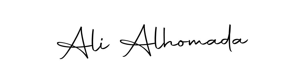 Design your own signature with our free online signature maker. With this signature software, you can create a handwritten (Autography-DOLnW) signature for name Ali Alhomada. Ali Alhomada signature style 10 images and pictures png