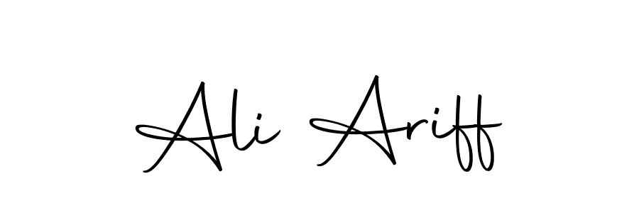 You can use this online signature creator to create a handwritten signature for the name Ali Ariff. This is the best online autograph maker. Ali Ariff signature style 10 images and pictures png