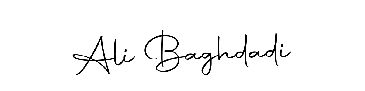 Similarly Autography-DOLnW is the best handwritten signature design. Signature creator online .You can use it as an online autograph creator for name Ali Baghdadi. Ali Baghdadi signature style 10 images and pictures png
