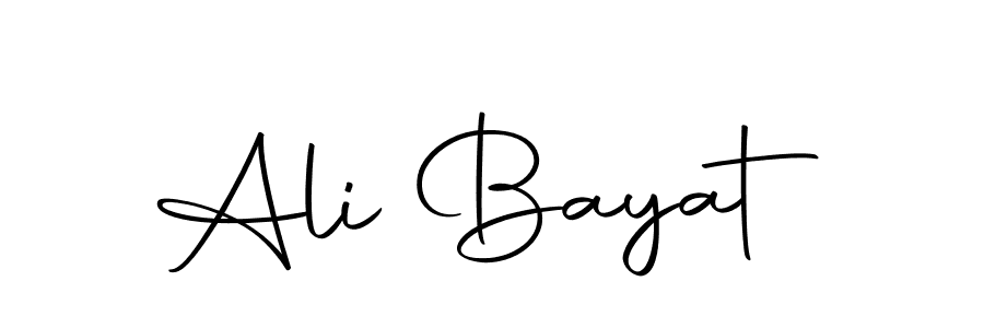 Design your own signature with our free online signature maker. With this signature software, you can create a handwritten (Autography-DOLnW) signature for name Ali Bayat. Ali Bayat signature style 10 images and pictures png