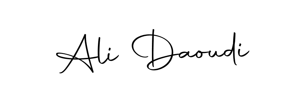How to make Ali Daoudi name signature. Use Autography-DOLnW style for creating short signs online. This is the latest handwritten sign. Ali Daoudi signature style 10 images and pictures png