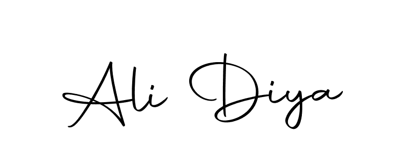 Ali Diya stylish signature style. Best Handwritten Sign (Autography-DOLnW) for my name. Handwritten Signature Collection Ideas for my name Ali Diya. Ali Diya signature style 10 images and pictures png