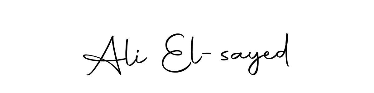 Design your own signature with our free online signature maker. With this signature software, you can create a handwritten (Autography-DOLnW) signature for name Ali El-sayed. Ali El-sayed signature style 10 images and pictures png