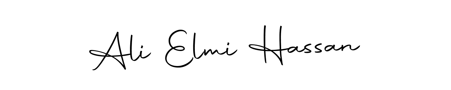 Also we have Ali Elmi Hassan name is the best signature style. Create professional handwritten signature collection using Autography-DOLnW autograph style. Ali Elmi Hassan signature style 10 images and pictures png