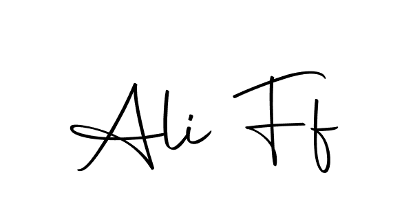 Create a beautiful signature design for name Ali Ff. With this signature (Autography-DOLnW) fonts, you can make a handwritten signature for free. Ali Ff signature style 10 images and pictures png