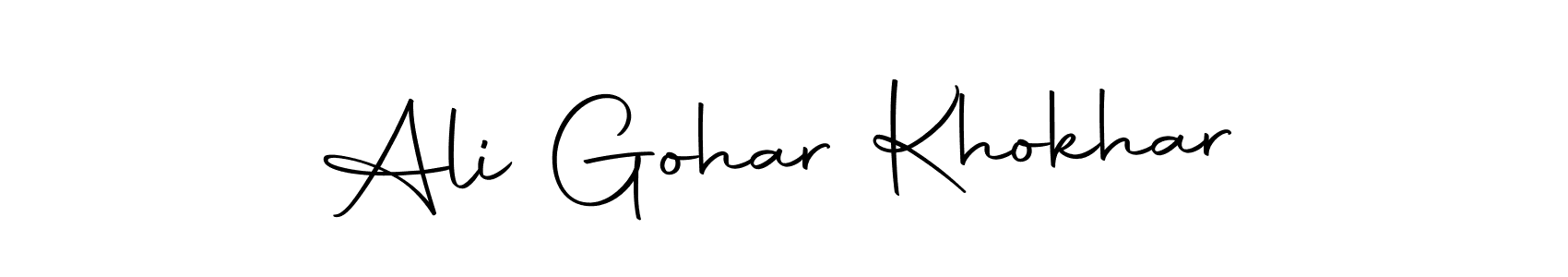 Create a beautiful signature design for name Ali Gohar Khokhar. With this signature (Autography-DOLnW) fonts, you can make a handwritten signature for free. Ali Gohar Khokhar signature style 10 images and pictures png