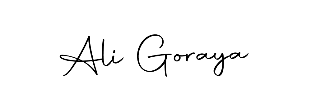 Make a short Ali Goraya signature style. Manage your documents anywhere anytime using Autography-DOLnW. Create and add eSignatures, submit forms, share and send files easily. Ali Goraya signature style 10 images and pictures png