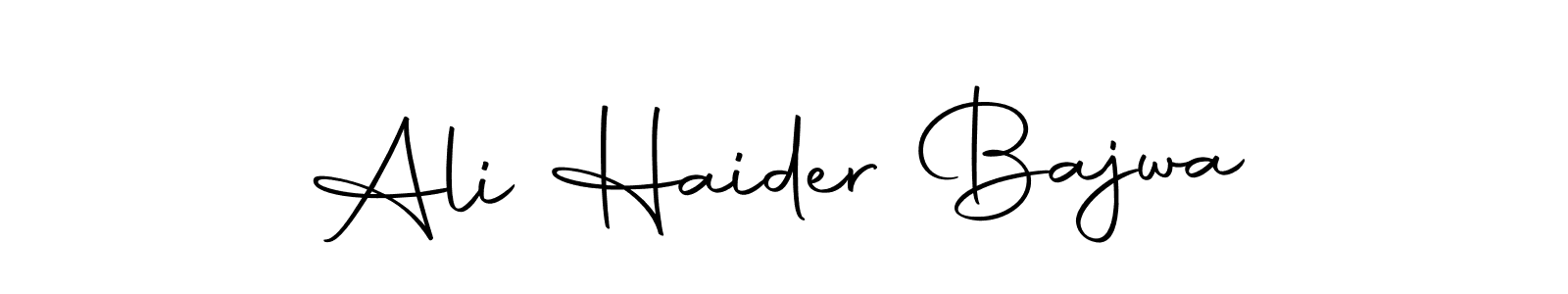 Also we have Ali Haider Bajwa name is the best signature style. Create professional handwritten signature collection using Autography-DOLnW autograph style. Ali Haider Bajwa signature style 10 images and pictures png