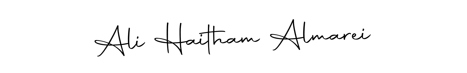 Create a beautiful signature design for name Ali Haitham Almarei. With this signature (Autography-DOLnW) fonts, you can make a handwritten signature for free. Ali Haitham Almarei signature style 10 images and pictures png